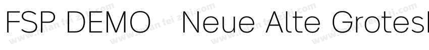 FSP DEMO   Neue Alte Grotesk字体转换